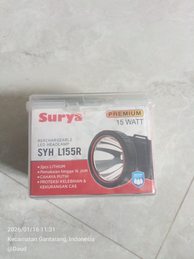Senter surya SYH L155R 15W