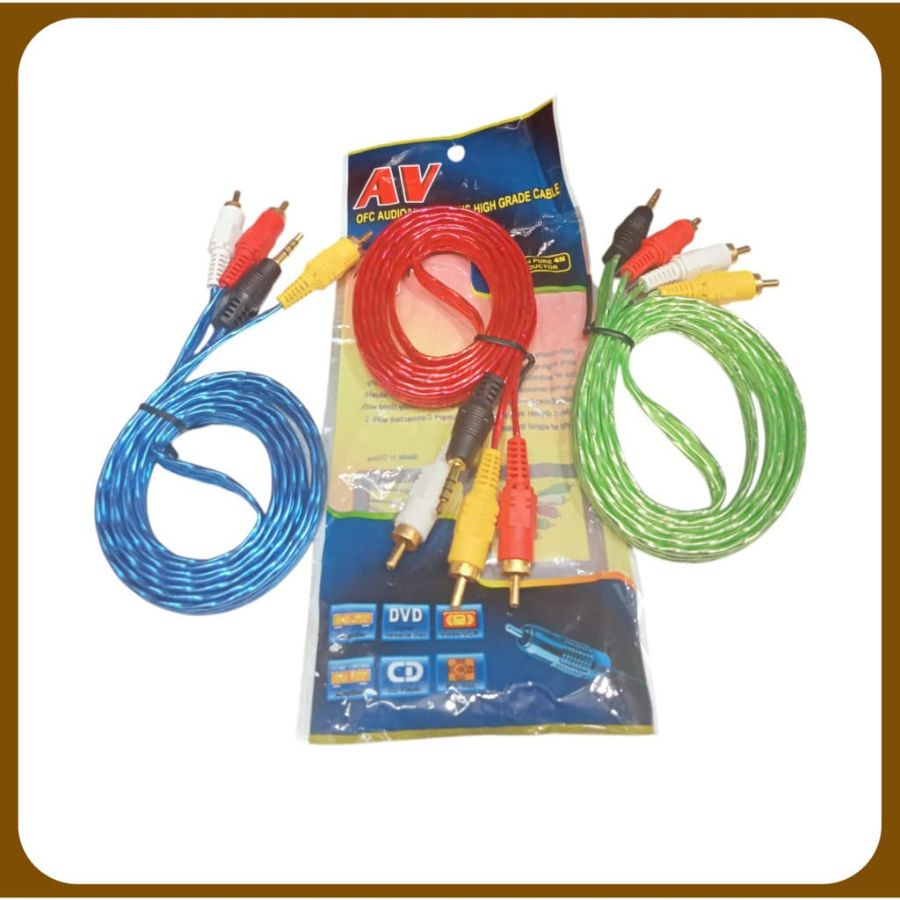 Kabel RCA 3-1 warna