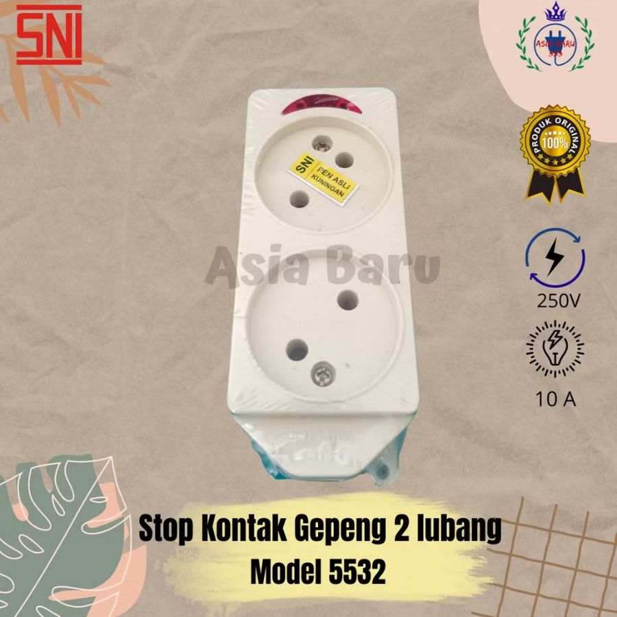 Stop kontak gepeng 2L