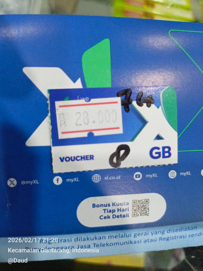 *Voc data XL 8GB 7HARI