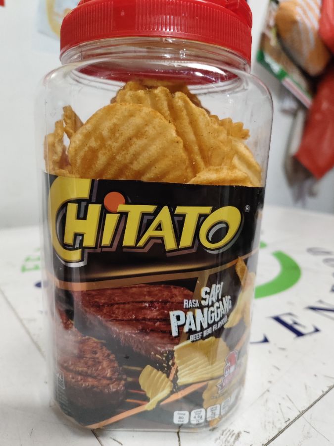 Chiki chitato sapi panggang 