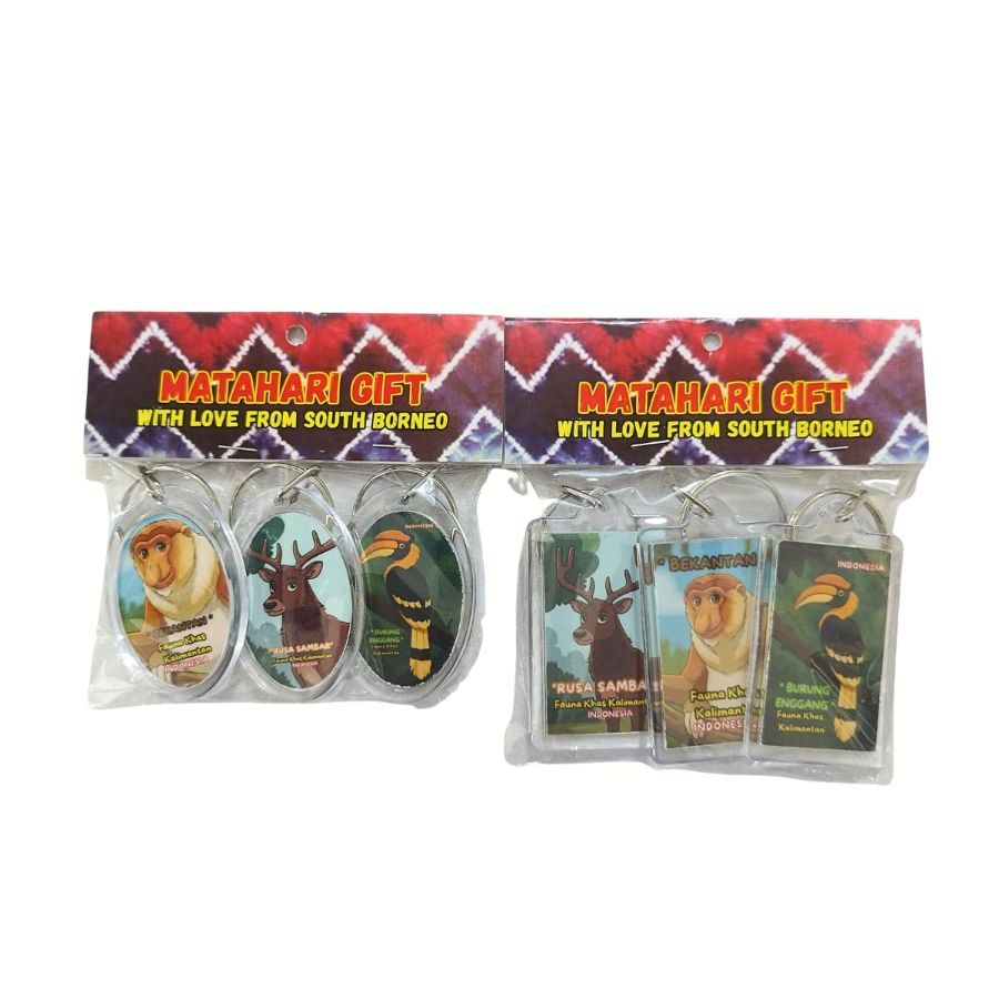 GANTUNGAN KUNCI ACRILIC ( ISI 3BH) MATAHARI GIFT