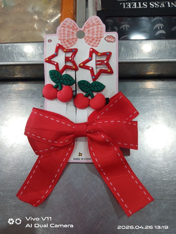 Jepit pita merah set