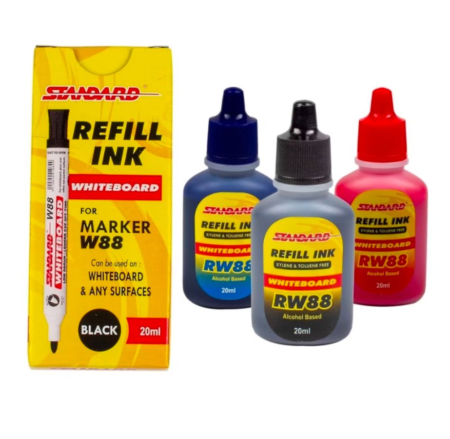 Tinta Spidol non permanen standard (hitam)