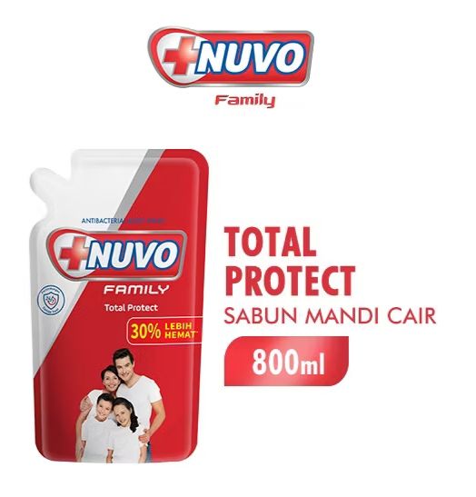 Sabun Cair Refill 800ml Nuvo MERAH / GIV ungu