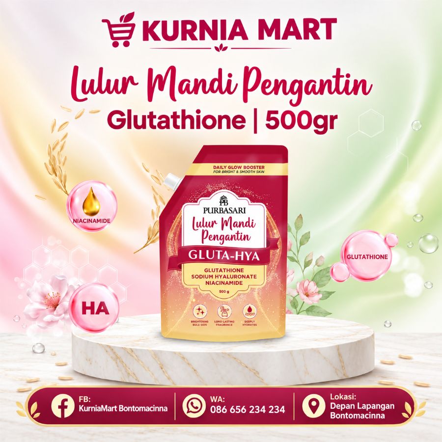 Lulur purbasari pengantin gluta hya 1kg