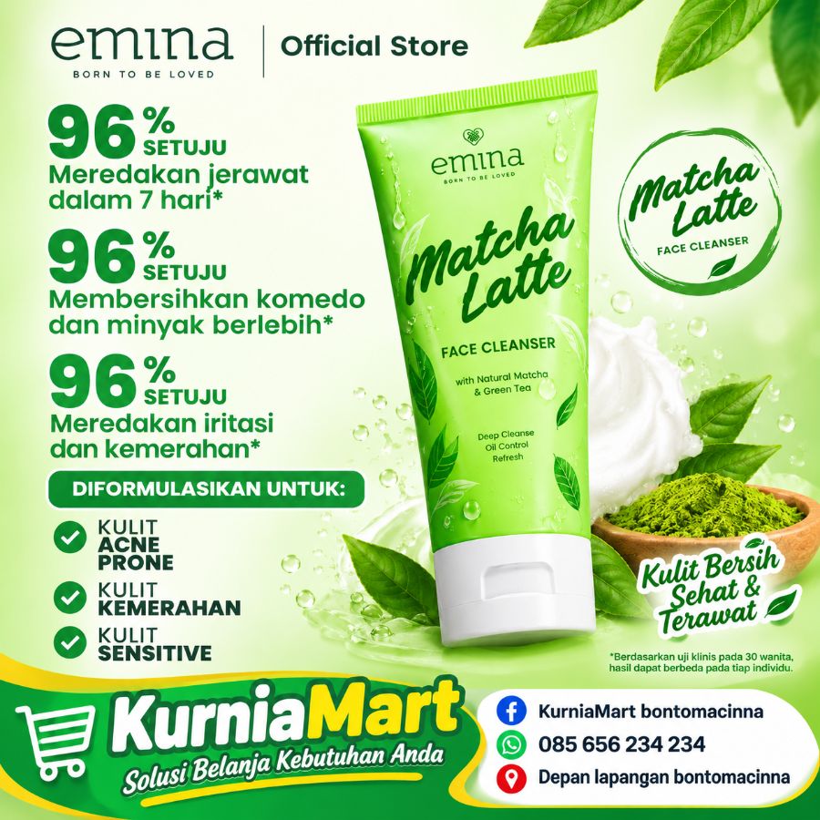 Emina gelato cleanser matcha 100ml
