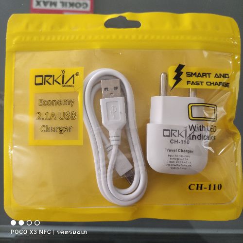 Charger Orkia 2.1A USB CH-110