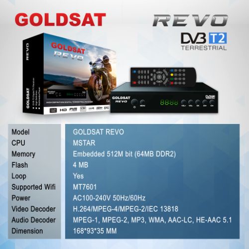 Set Top Box Goldsat Revo