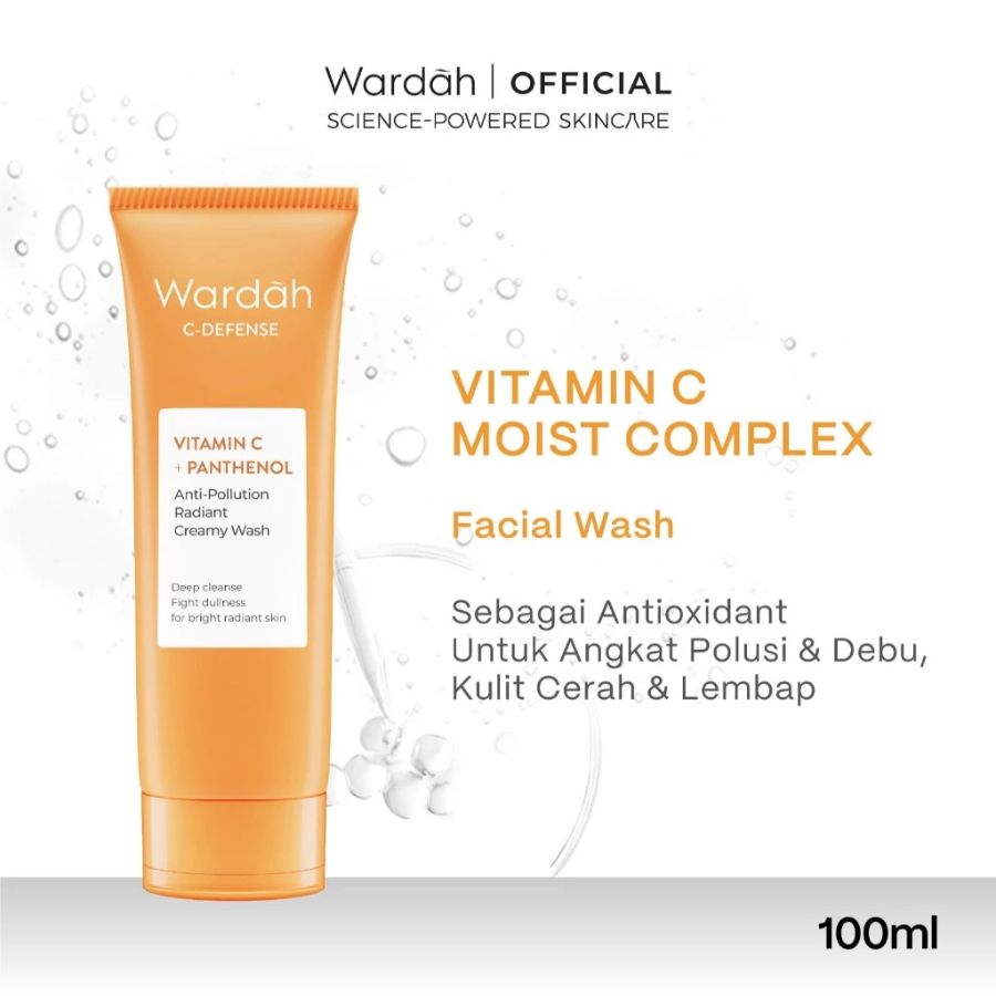 Wardah C defense creamy wash 100ml