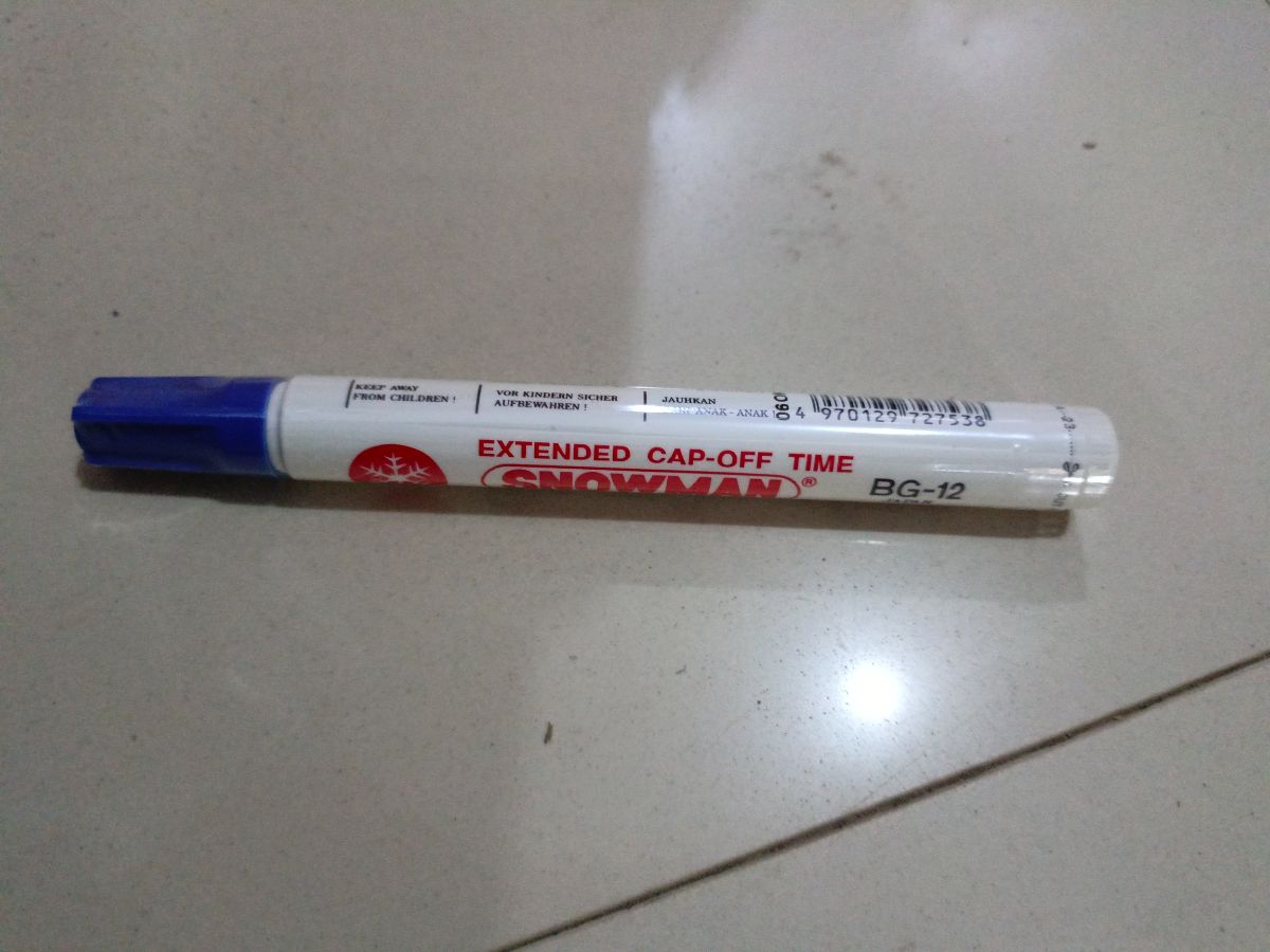 Spidol Snowman boardmarker biru
