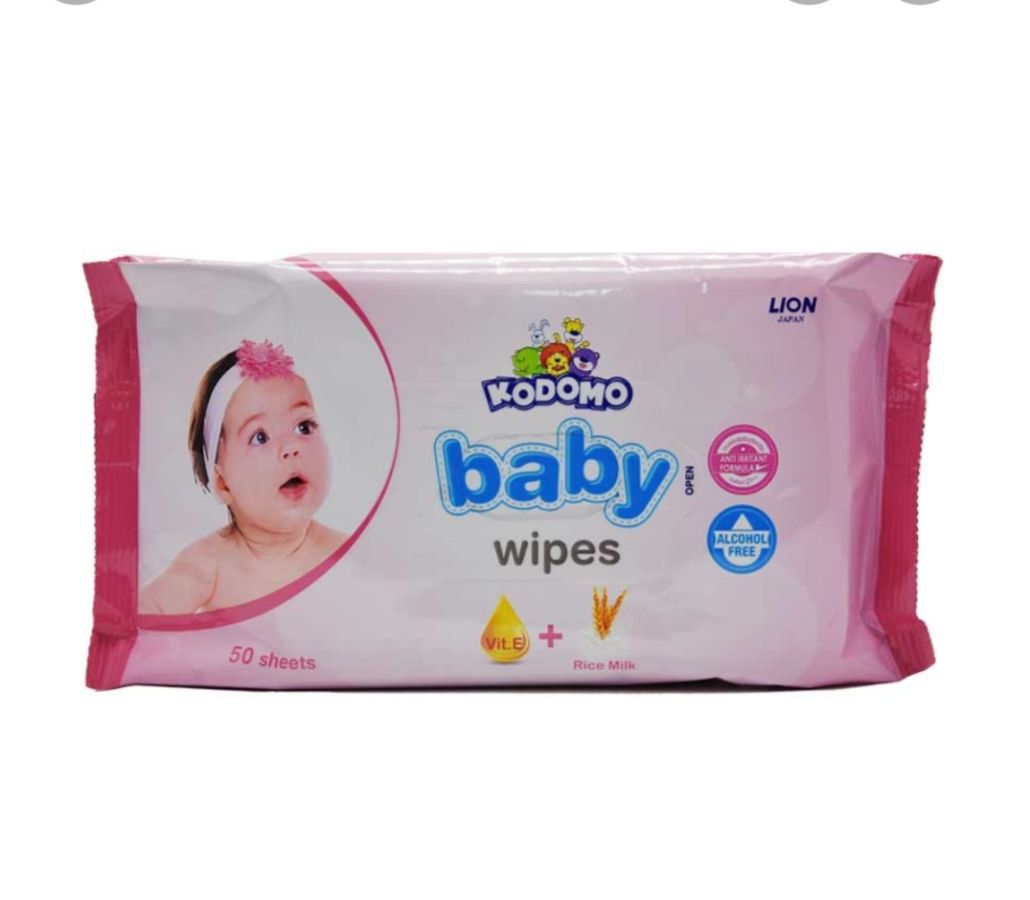 tissu basah kodomo pink