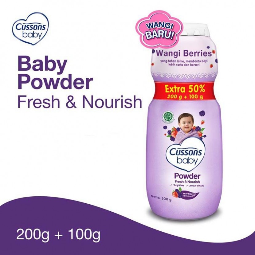 bedak cussons 200+60 ungu