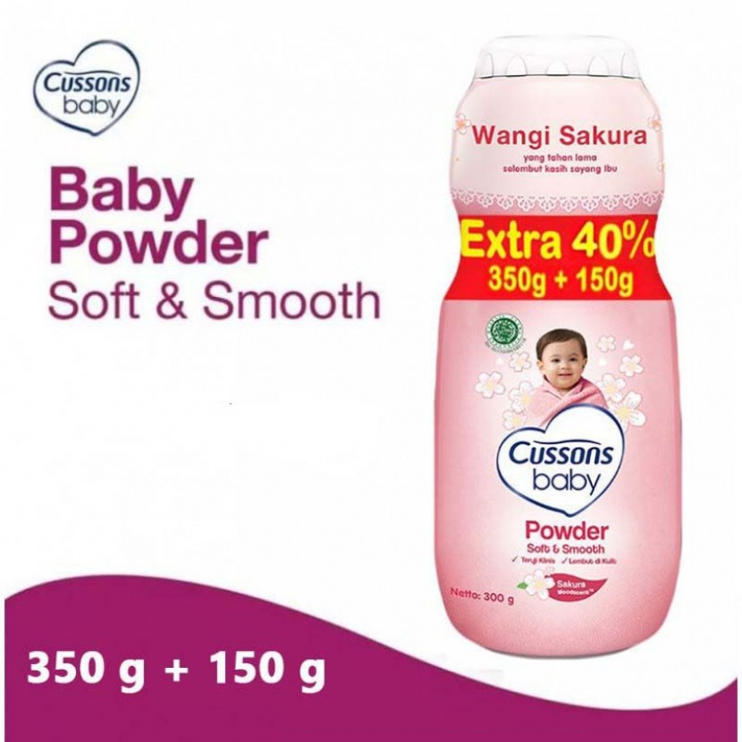 bedak cussons 350+100 pink