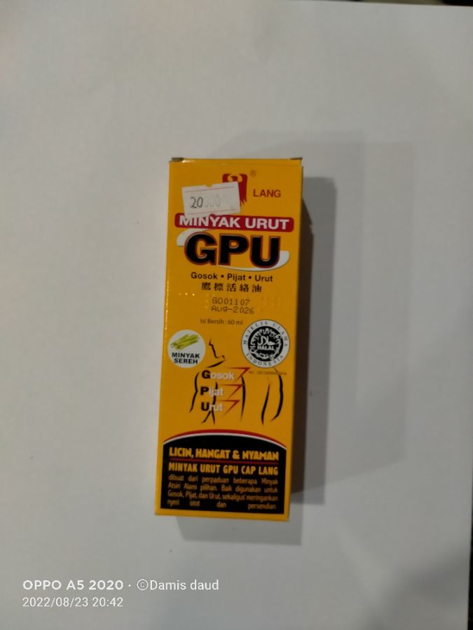 MINYAK URUT GPU 60ML