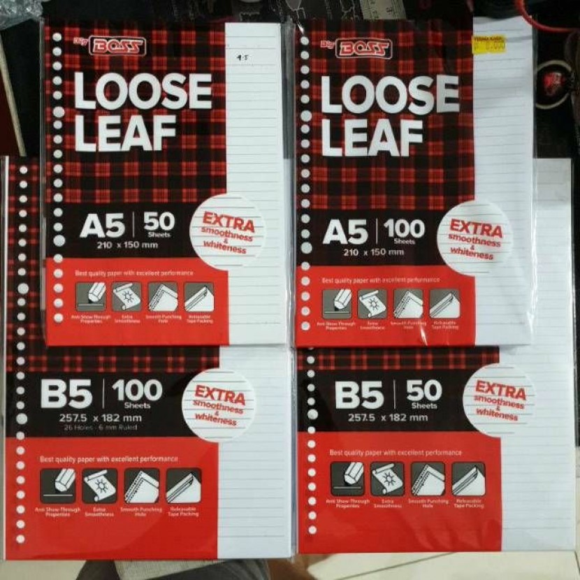 Kertas binder A5 bigBOSS