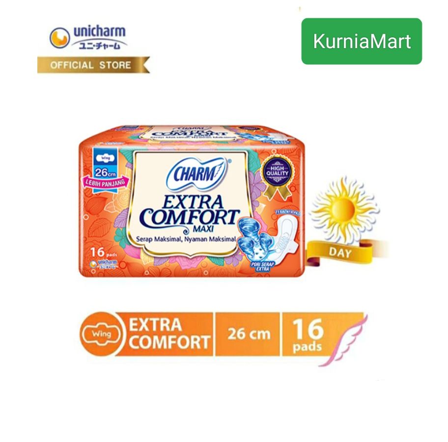 CHARM extra comfort 26cm 16pads