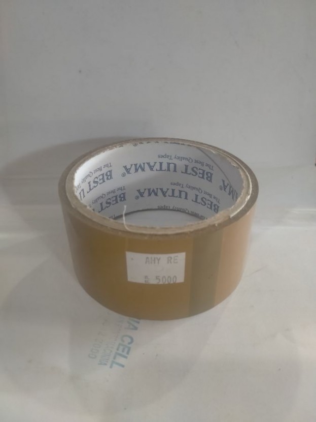 *Lakban DOS coklat tipis 