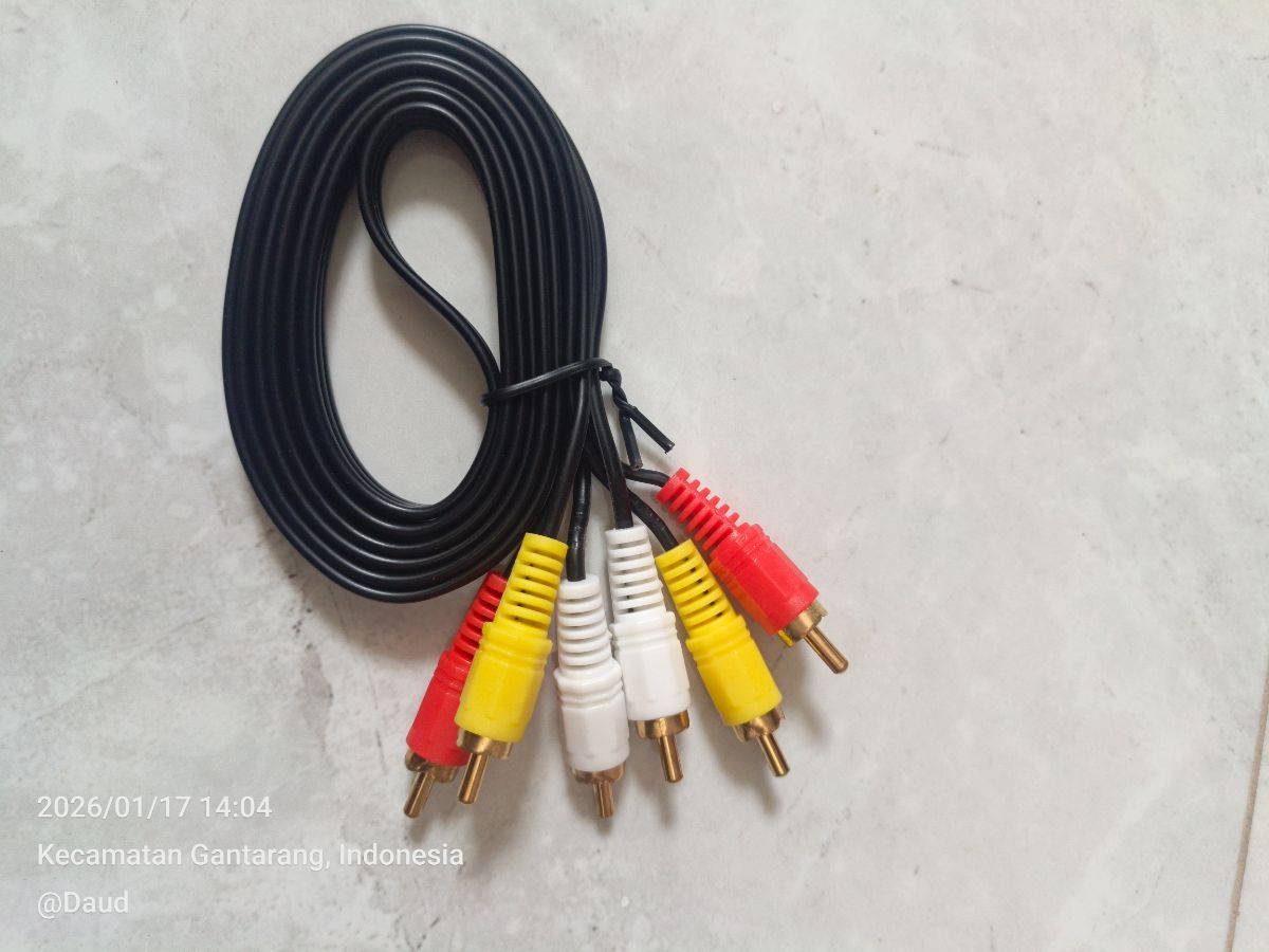 KABEL RCA 3-3 Hitam