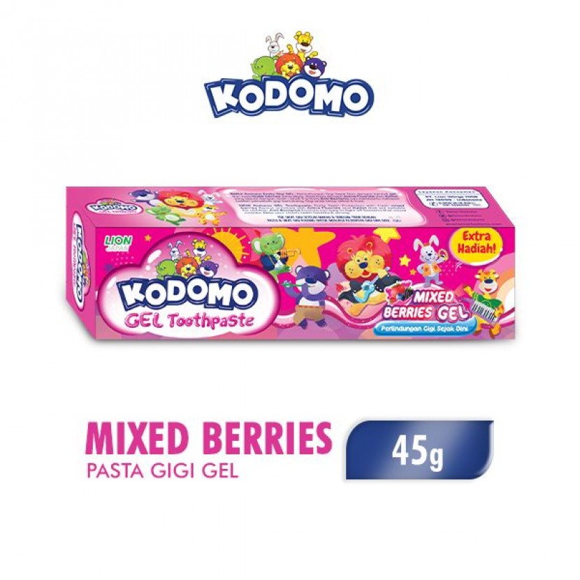kodomo pasta gigi pink 45g