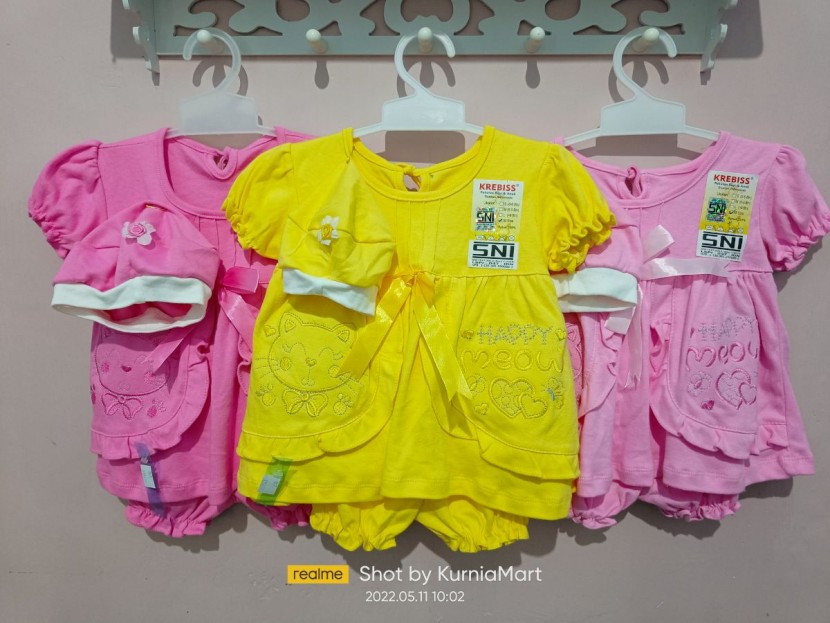 SET BAJU BABY KREBISS + TOPI