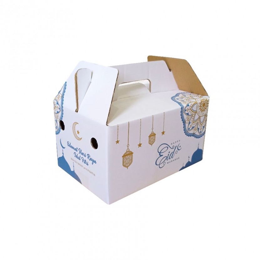 27x18x15 Box Jinjing Eid Mubarak Gold