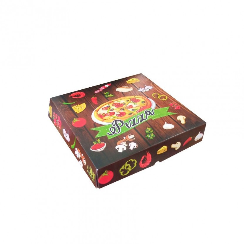 20x20x4 Pizza Duplex Coklat Print