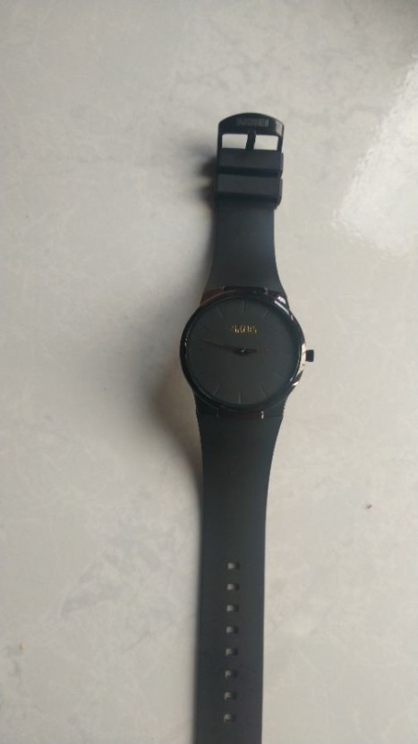 Jam karet skmei dua jarum tipis