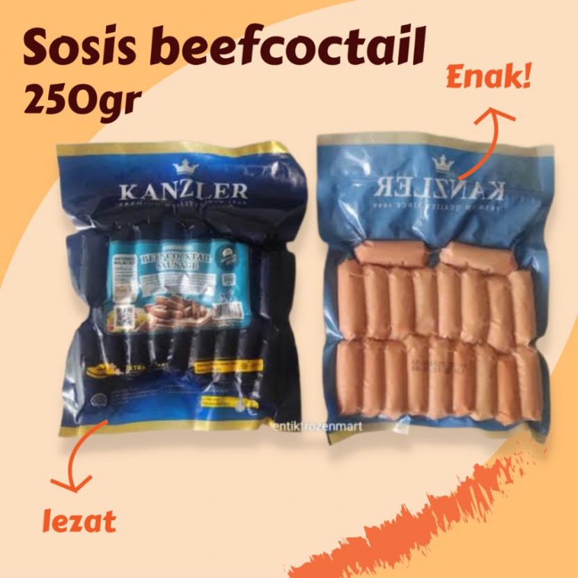 Sosis kanzler beefcoctail 250gr