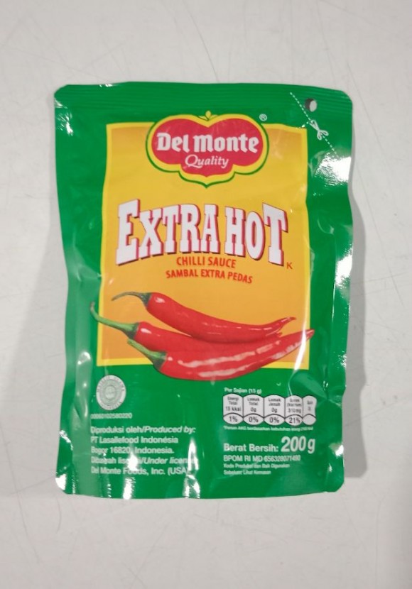 Saus extra hot delmonte 200gr