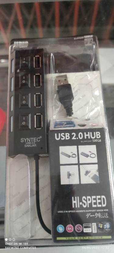 USB 2.0 Hub 4 Port Saklar