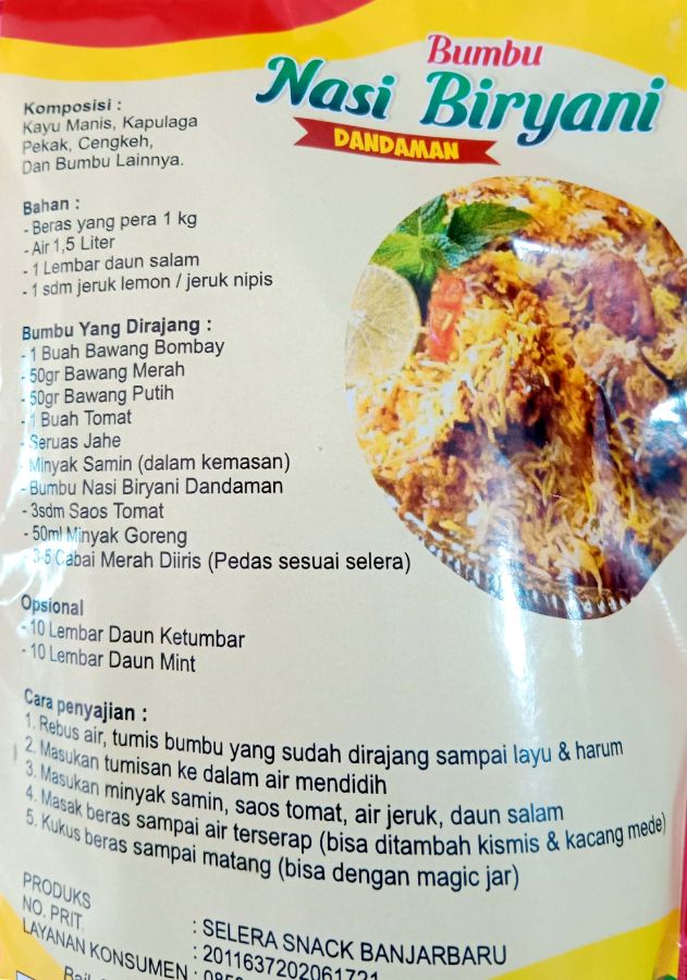 BUMBU NASI BIRYANI DANDAMAN