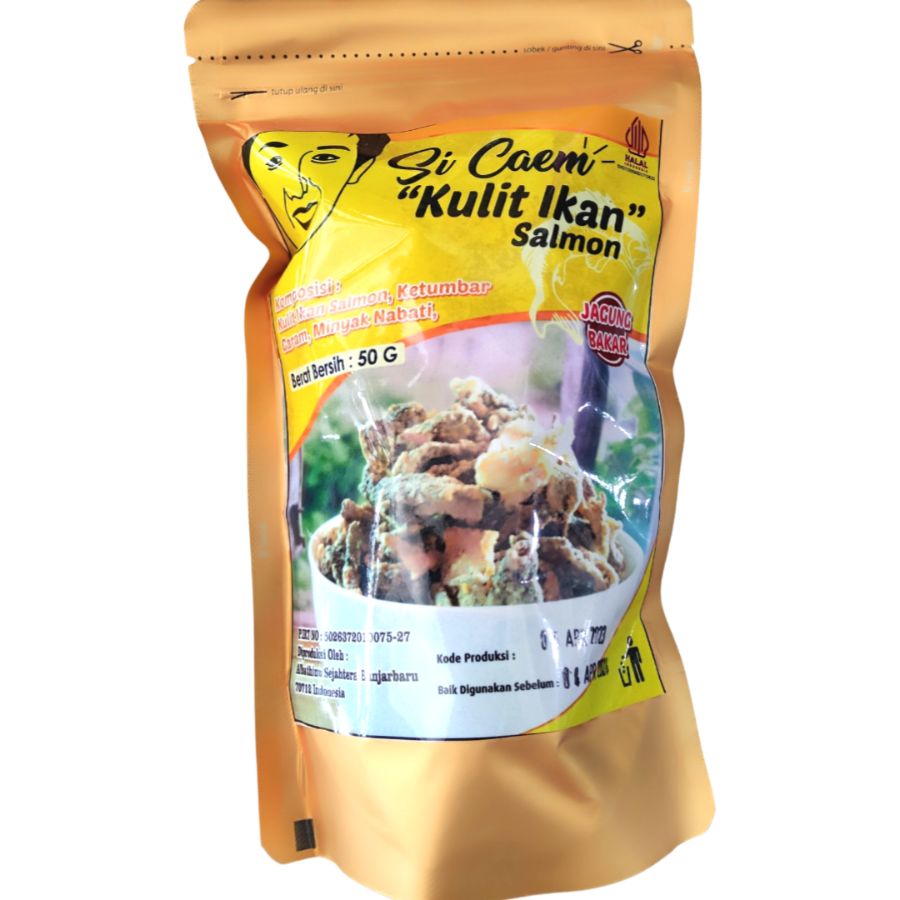 KERUPUK KULIT IKAN SALMON SI CAEM