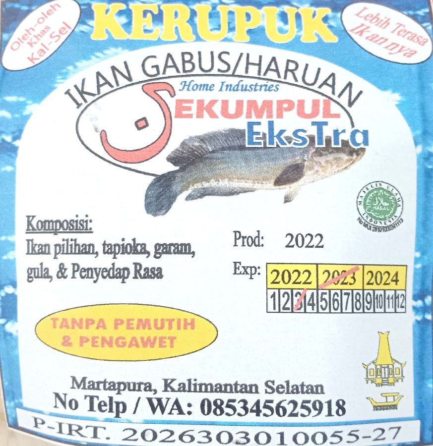 KERUPUK IKAN SEKUMPUL EKSTRA PACKING BESAR (MENTAH)