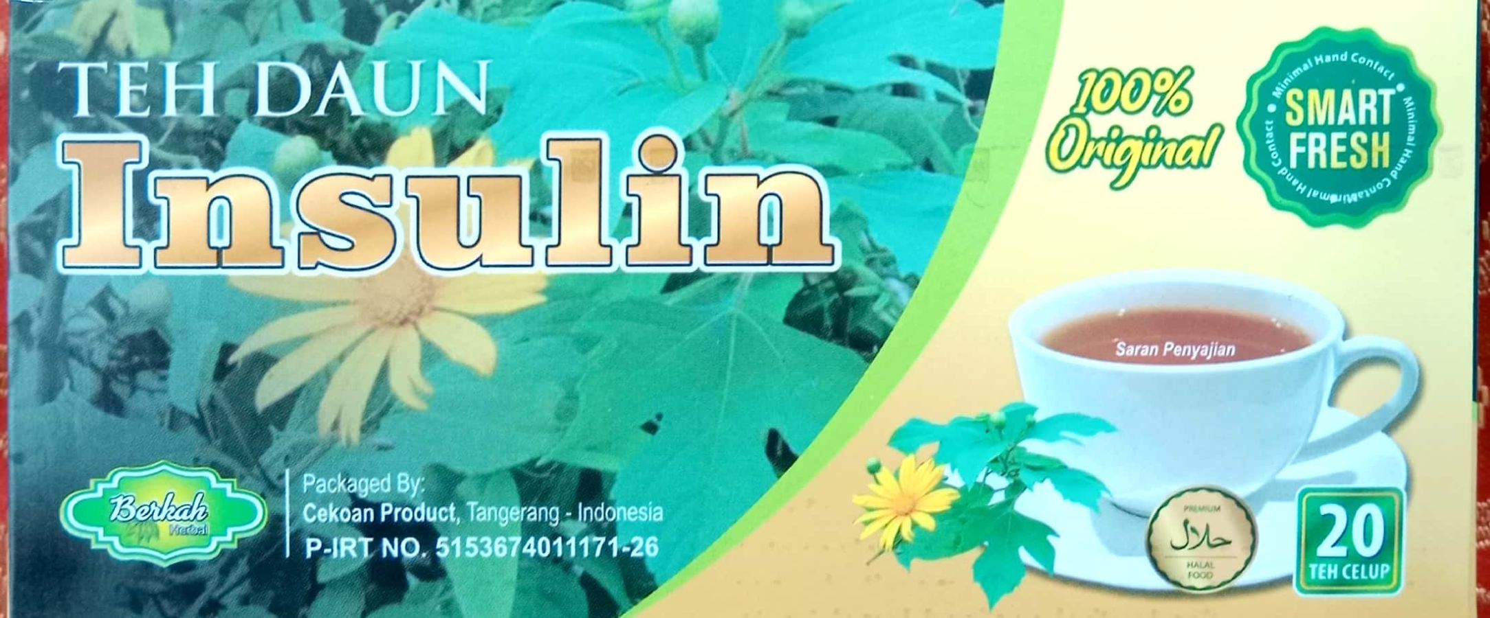 TEH DAUN INSULIN BERKAH HERBAL KOTAK