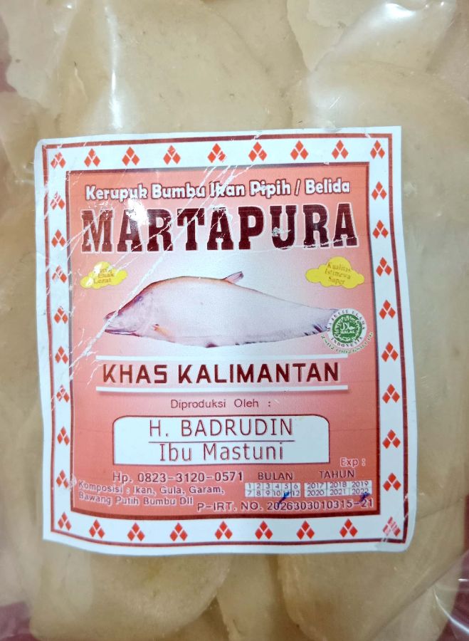 KERUPUK IKAN MARTAPURA H. BADRUDIN (MENTAH)