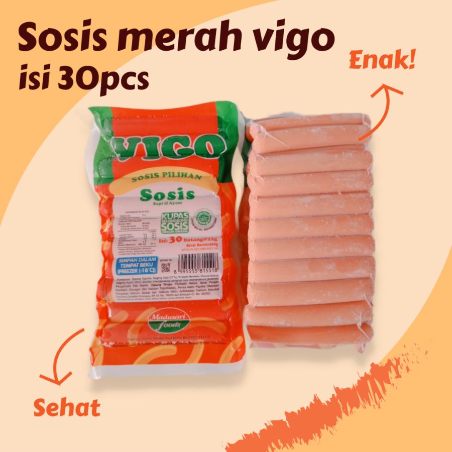 Sosis merah vigo 30pcs