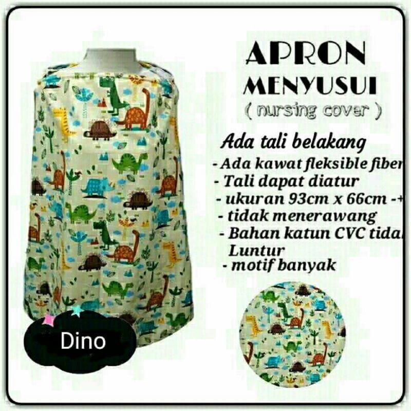 Apron Menyusui Nursing Cover all Motif