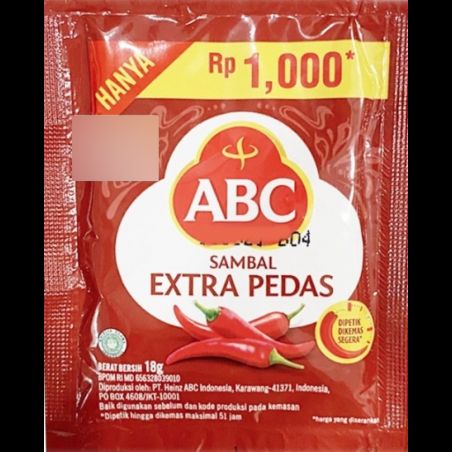 ABC SAMBAL XTRA PEDAS 18g