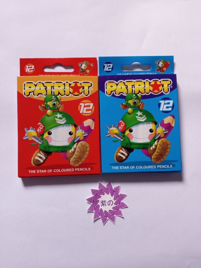 Patriot Pensil Warna Pendek 12w