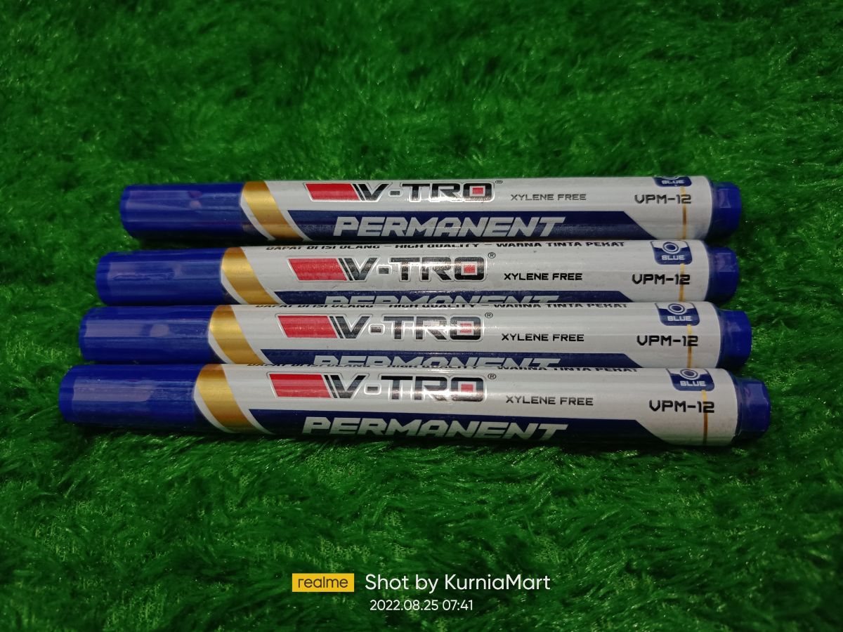 SPIDOL PERMANENT V-TRO BIRU