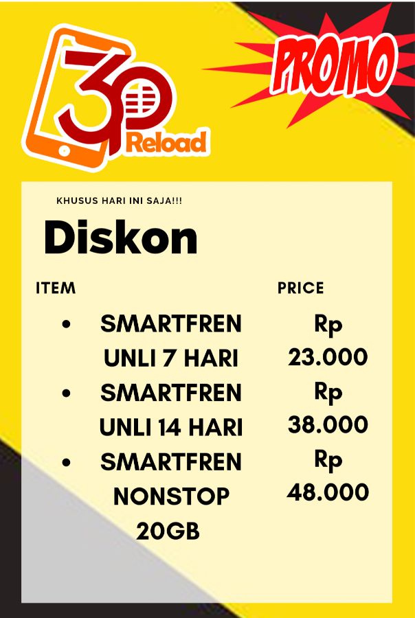 SMARTFREN 20GB FULL 30 HARI (PROMO)
