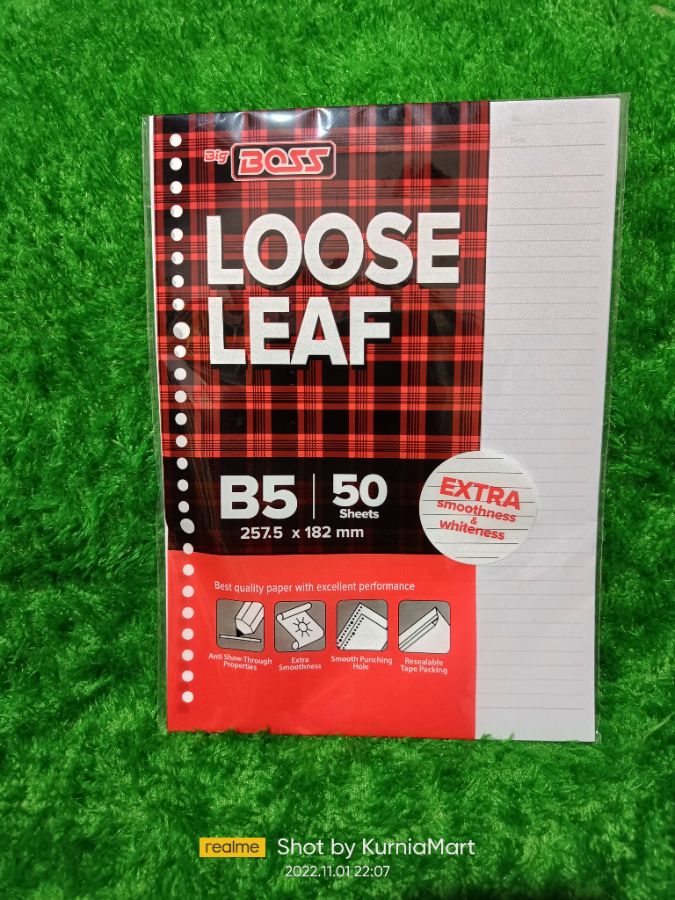 KERTAS BINDER BOSS B5 50