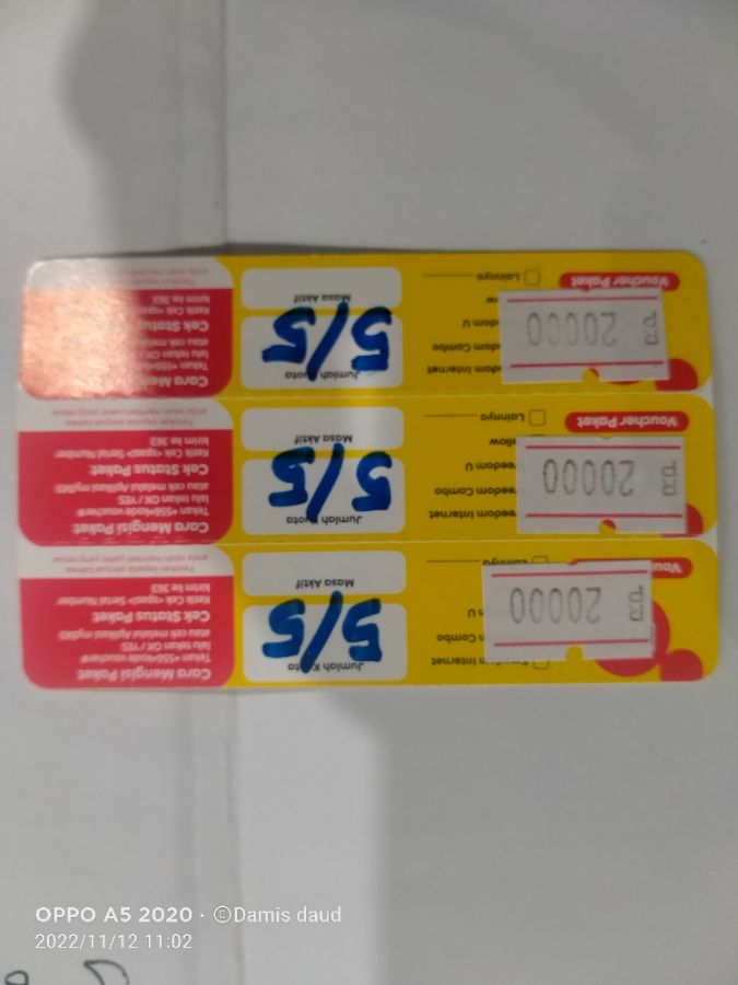 *Voc data im3 9gb 5hari 
