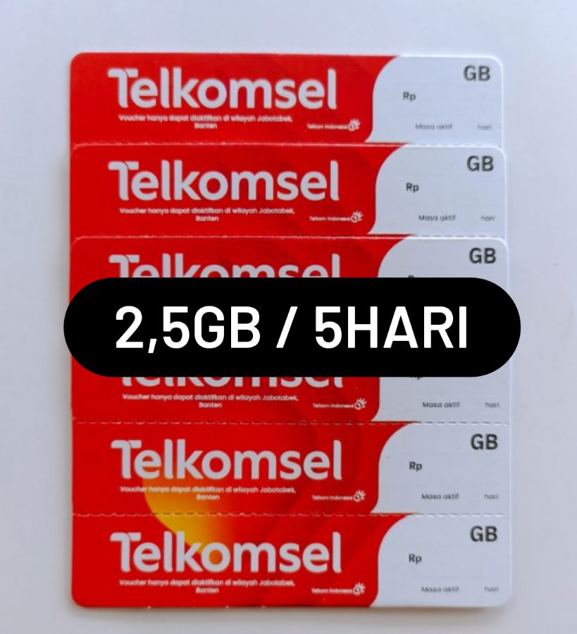 V Telkomsel 4gb / 5hr