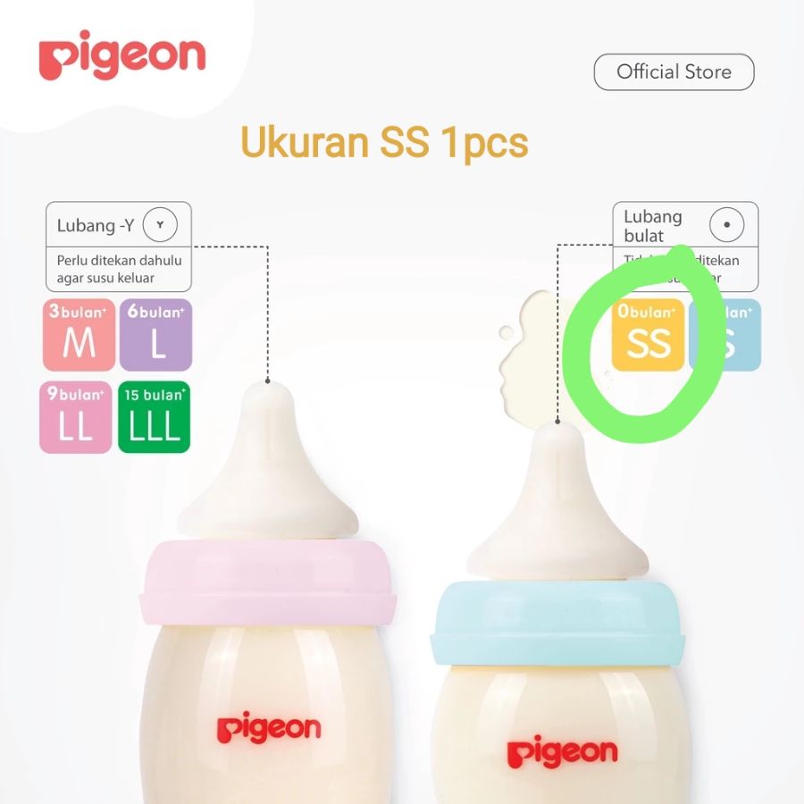 Nipple Pigeon Peristaltic Plus uk S ECER 1pcs