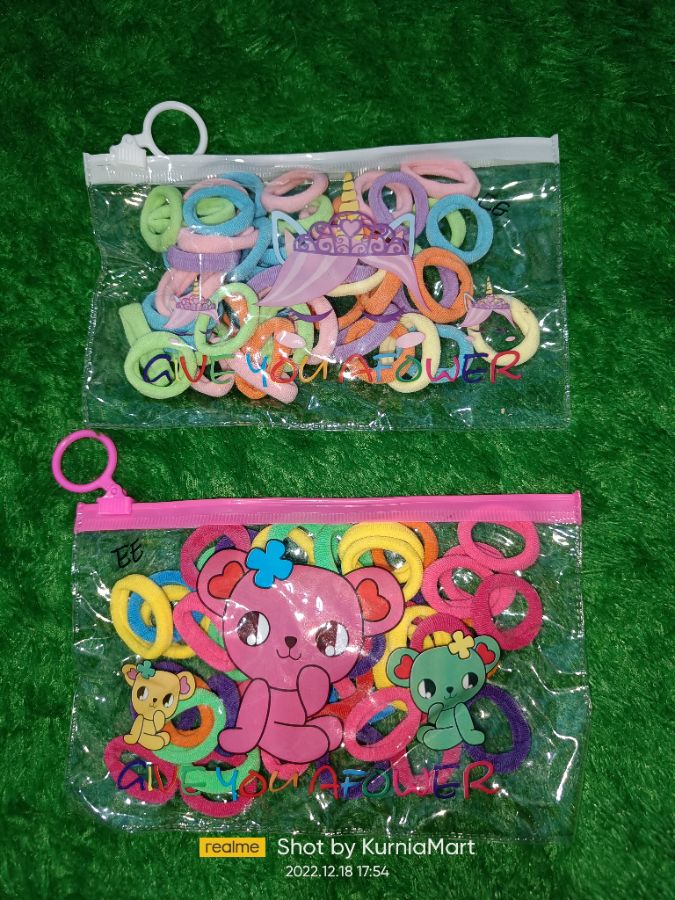 IKAT RAMBUT DONAT POUCH 