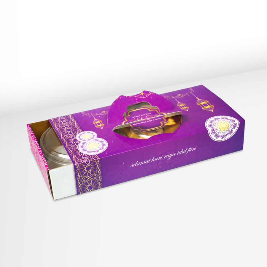 Box Toples Kue Kering 250 gr Premium isi 2 - (25x12,5x5 cm) UNGU