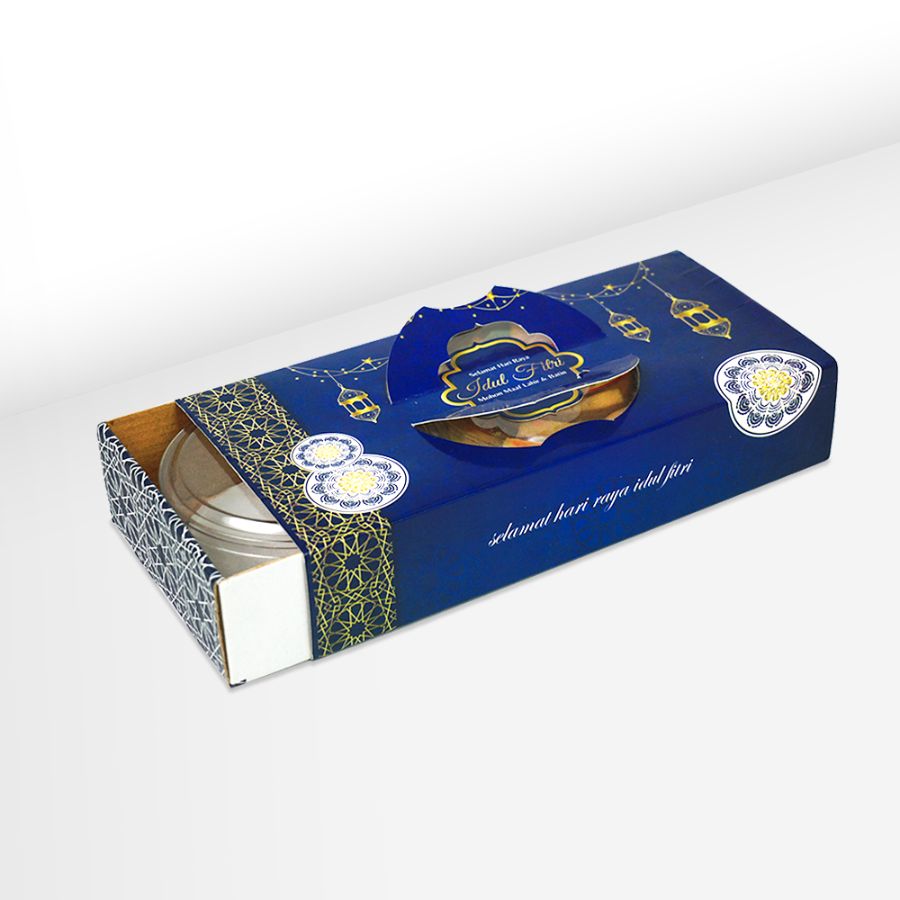 Box Toples Kue Kering 250 gr Premium isi 2 - (25x12,5x5 cm) BIRU