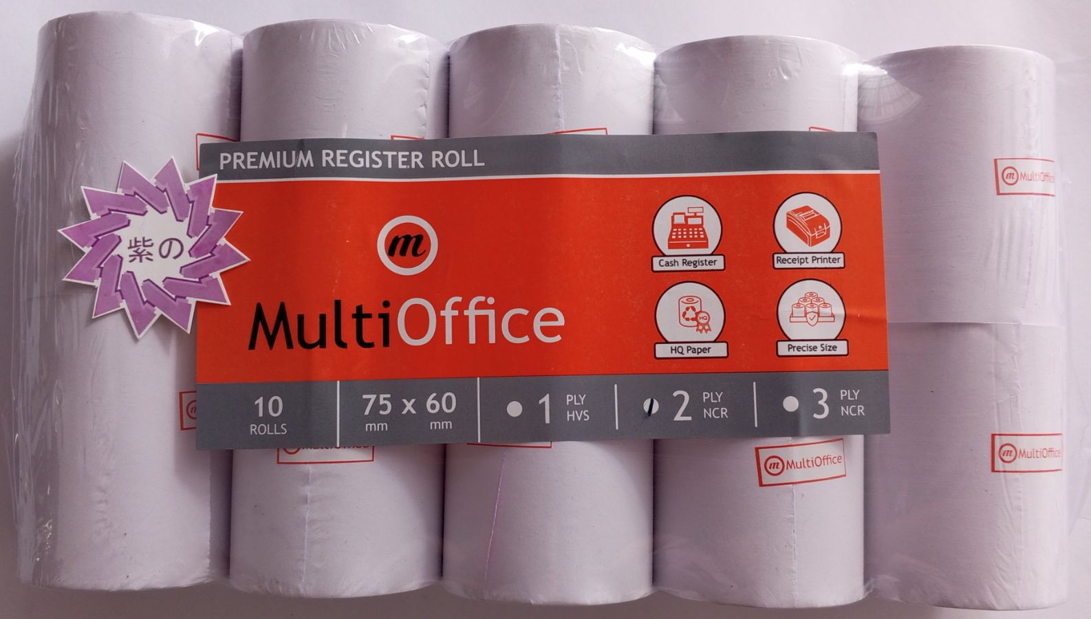 Multioffice Register Roll 2ply 75X60